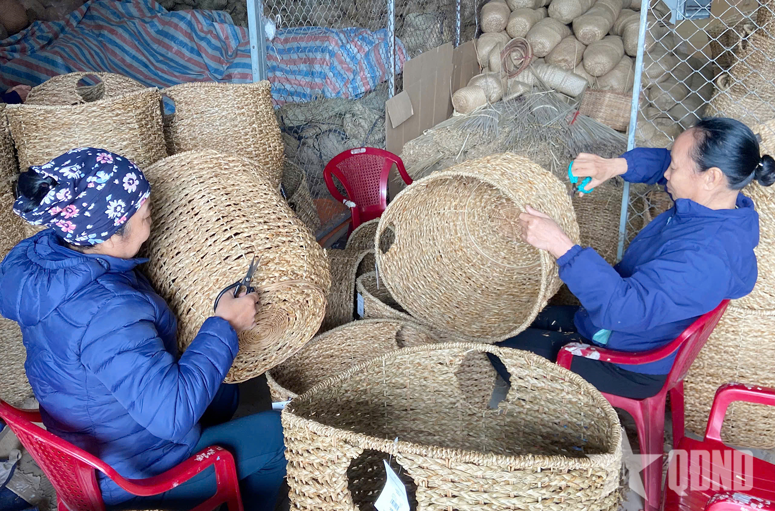 Hồn cói Tây An: Gói ghém nét Xuân vào sợi nhớ

